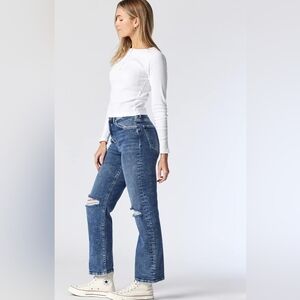 Like new Mavi Barcelona Jeans mid ripped recycle blue